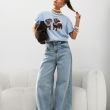 T-shirt Millie Dogs Błękitny - COCOMORE - 2