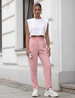 Spodnie Fletcher Pudrowe - COCOMORE