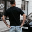T-shirt męski SHADOW LUXE 2025 czarny -OLAVOGA - 2