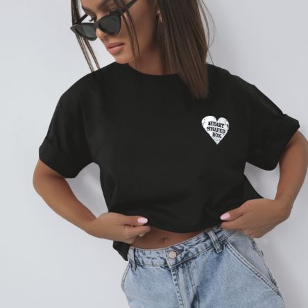 T-shirt Alton Heart Czarny - COCOMORE