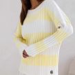 SWETER Milo Stripes L. Beige Żółty - COCOMORE - 2