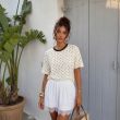 T-shirt Bodhi Dots Kremowy - COCOMORE - 2
