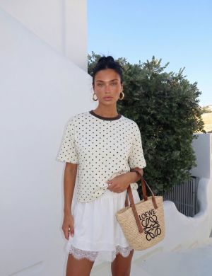 T-shirt Bodhi Dots Kremowy - COCOMORE