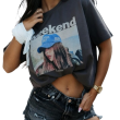 T-shirt damski OLAVOGA FLYKIO 2026 szary - OLAVOGA - 2