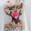 T-shirt damski HENNESSY 2025 ecru -OLAVOGA - 5