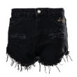 Spodenki jeansowe damskie OLAVOGA GREASE 2025 czarne - OLAVOGA - 5