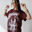 T-shirt damski OLAVOGA MARA 2025 bordo - OLAVOGA - 2