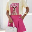 T-shirt Mabelin Dogue Żółty - COCOMORE - 3