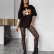 T-shirt damski HEART SIDE 2025 CZARNY - OLAVOGA - 2