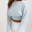 SWETER  BERTRAM STRIPES BŁĘKITNY  - COCOMORE - 2