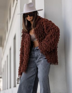 Sweter Moody Brązowy -COCOMORE