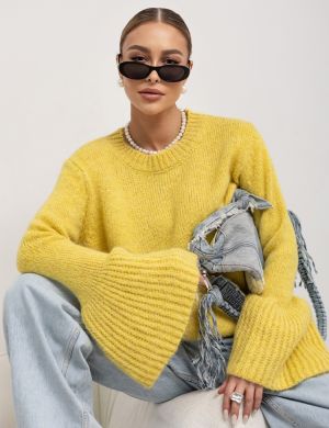 Sweter Calvin Żółty - COCOMORE