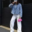 Kurtka Ines Jeans Niebieska - COCOMORE - 4
