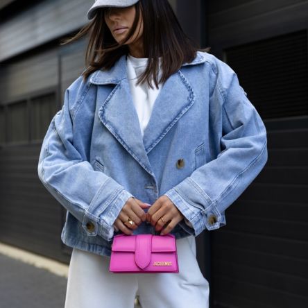 Kurtka Ines Jeans Niebieska - COCOMORE