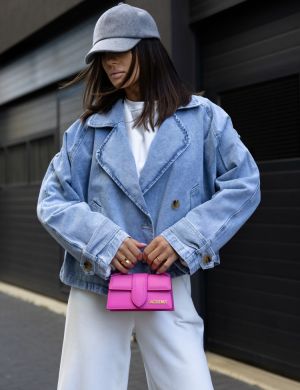 Kurtka Ines Jeans Niebieska - COCOMORE