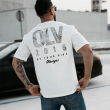 T-shirt męski BAKAR 2025 Ecru -OLAVOGA - 3