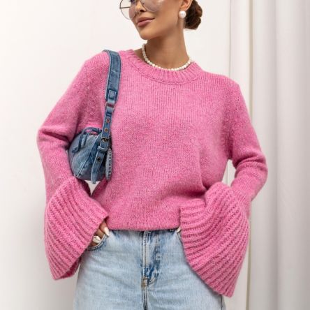 Sweter Calvin Różowy - COCOMORE